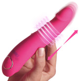 Gossip Blasters 10X Thrusting Silicone Vibrator - Magenta